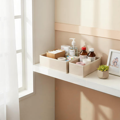 Underwear Drawer Organizer, 2 Pack, Khaki