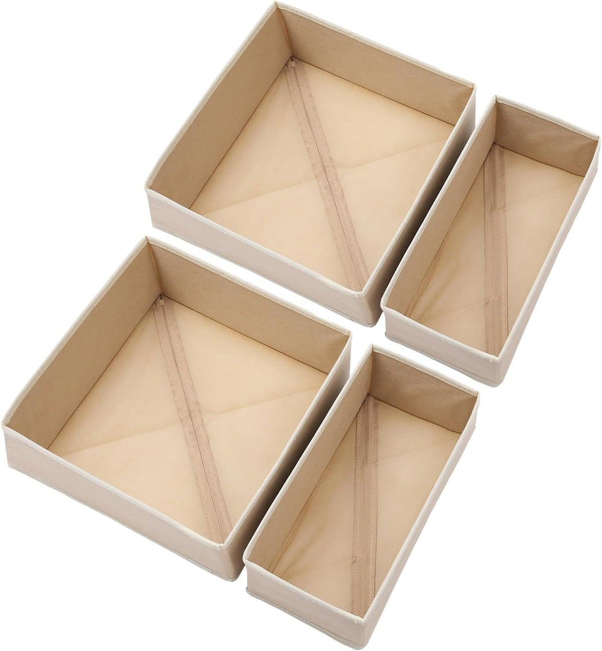 Underwear Drawer Organizer, 2 Pack, Khaki