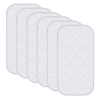 6 Pack Baby Waterproof Changing Pad Liners - Quilted Thicker Ultra Soft Changing Table Cover Liners - Durable & Easy to Clean - White - 23" x 11"