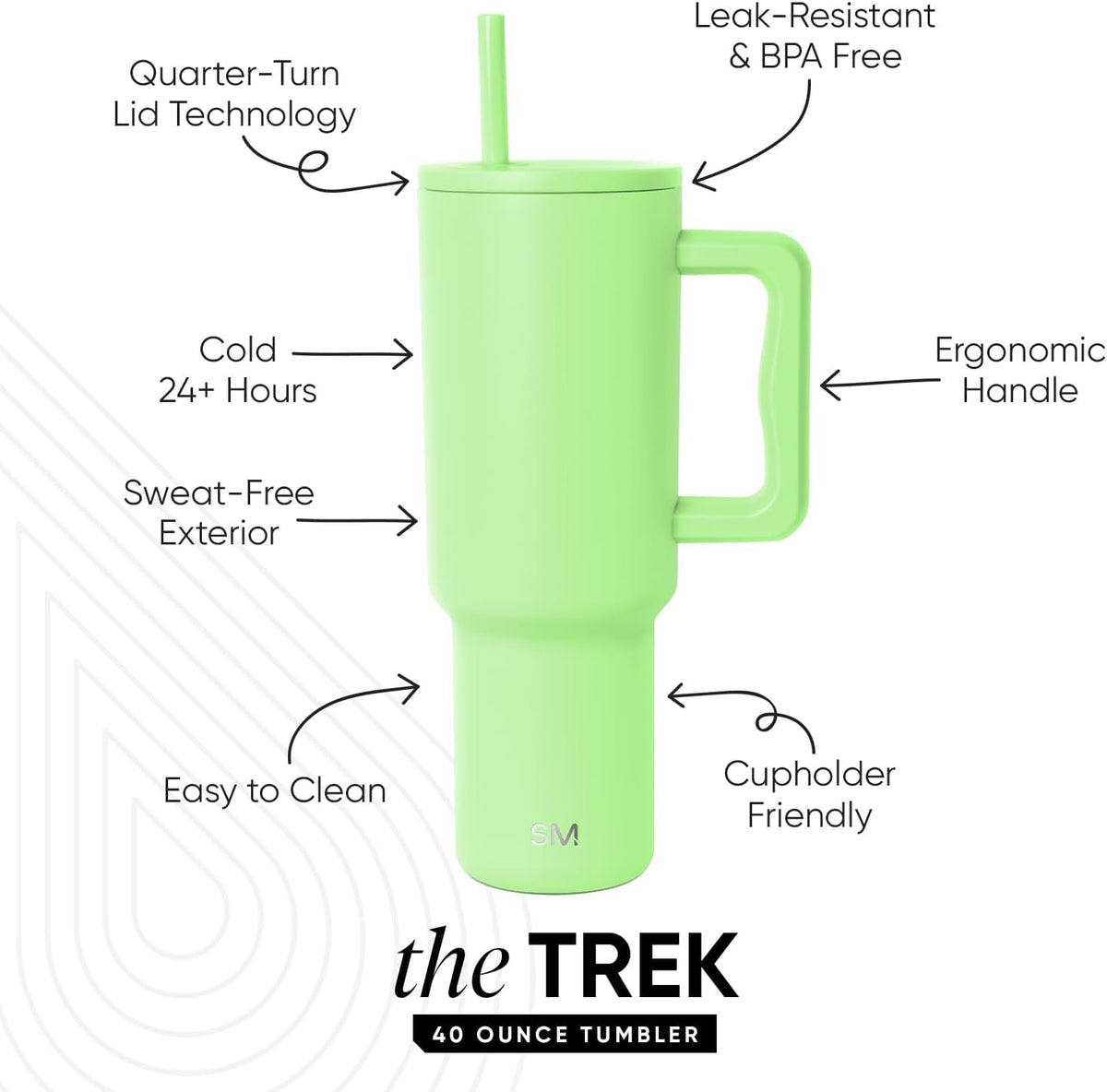 Tumbler with Handle and Straw | 30oz | Tie Dye - Colors A