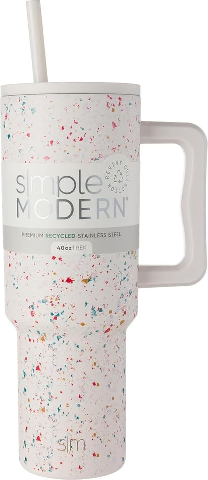 Tumbler with Handle and Straw | 30oz | Tie Dye - Colors A