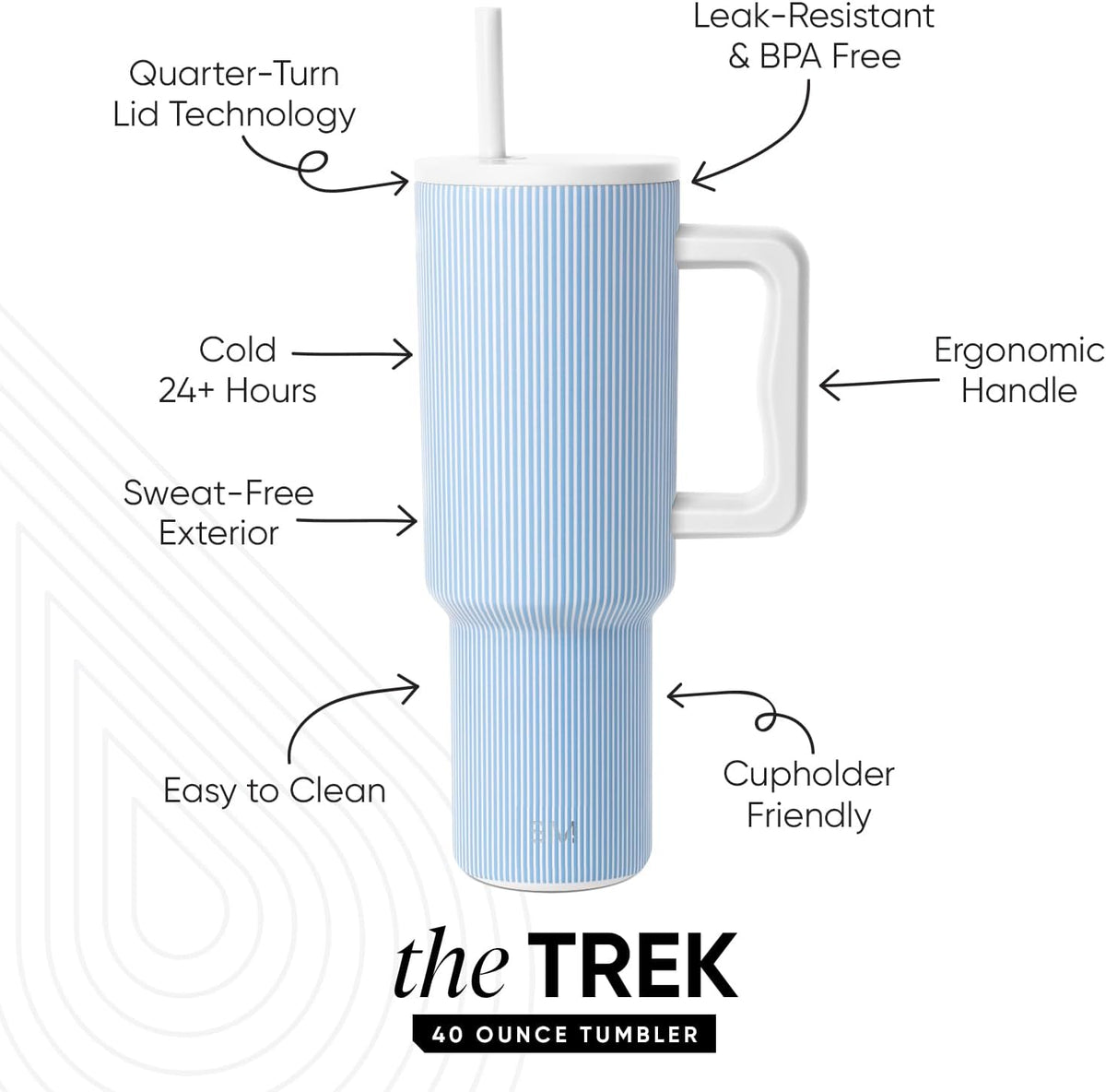 Tumbler with Handle and Straw | 30oz | Tie Dye - Colors A