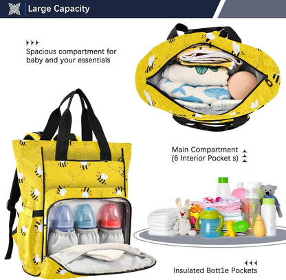 Leopard Light Gray Diaper Bag Backpack Insulated Pockets Organizer Bag Diaper Backpack for Boy Girl Unisex Baby Women Travel - Colors A