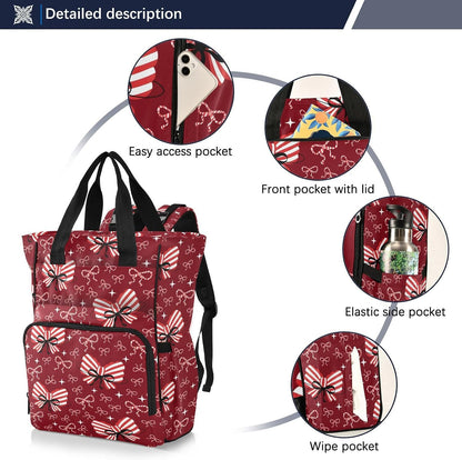 Leopard Light Gray Diaper Bag Backpack Insulated Pockets Organizer Bag Diaper Backpack for Boy Girl Unisex Baby Women Travel - Colors A