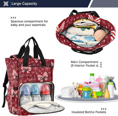Leopard Light Gray Diaper Bag Backpack Insulated Pockets Organizer Bag Diaper Backpack for Boy Girl Unisex Baby Women Travel - Colors A