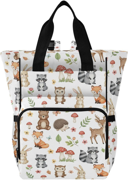 Leopard Light Gray Diaper Bag Backpack Insulated Pockets Organizer Bag Diaper Backpack for Boy Girl Unisex Baby Women Travel - Colors A