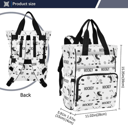 Leopard Light Gray Diaper Bag Backpack Insulated Pockets Organizer Bag Diaper Backpack for Boy Girl Unisex Baby Women Travel - Colors A