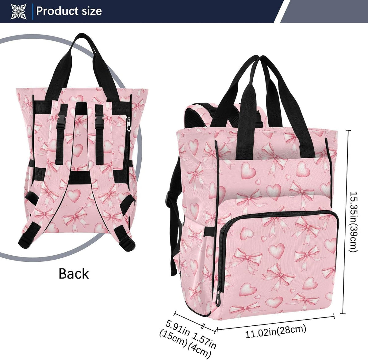 Leopard Light Gray Diaper Bag Backpack Insulated Pockets Organizer Bag Diaper Backpack for Boy Girl Unisex Baby Women Travel - Colors A