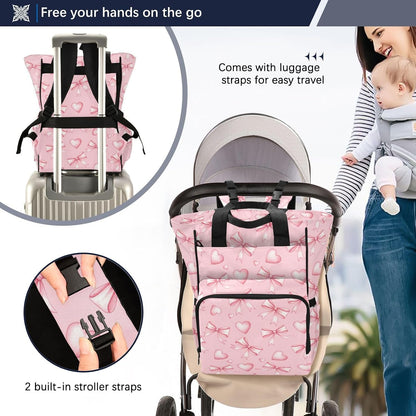 Leopard Light Gray Diaper Bag Backpack Insulated Pockets Organizer Bag Diaper Backpack for Boy Girl Unisex Baby Women Travel - Colors A