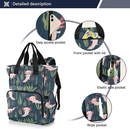 Leopard Light Gray Diaper Bag Backpack Insulated Pockets Organizer Bag Diaper Backpack for Boy Girl Unisex Baby Women Travel - Colors A