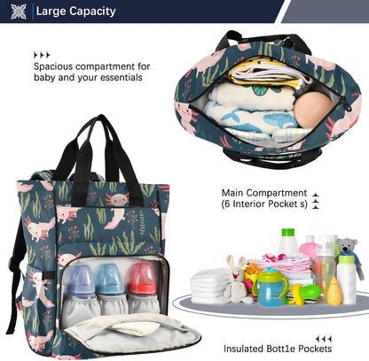 Leopard Light Gray Diaper Bag Backpack Insulated Pockets Organizer Bag Diaper Backpack for Boy Girl Unisex Baby Women Travel - Colors A