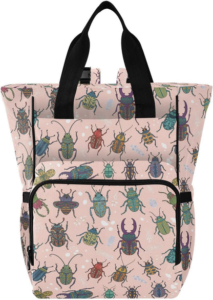 Leopard Light Gray Diaper Bag Backpack Insulated Pockets Organizer Bag Diaper Backpack for Boy Girl Unisex Baby Women Travel - Colors A