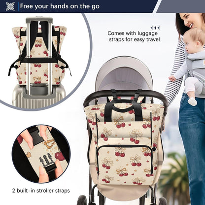 Leopard Light Gray Diaper Bag Backpack Insulated Pockets Organizer Bag Diaper Backpack for Boy Girl Unisex Baby Women Travel - Colors A