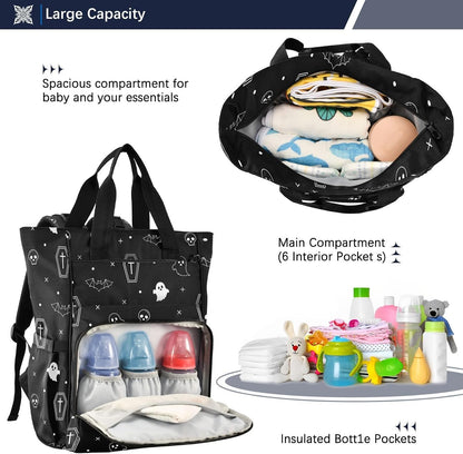 Leopard Light Gray Diaper Bag Backpack Insulated Pockets Organizer Bag Diaper Backpack for Boy Girl Unisex Baby Women Travel - Colors A