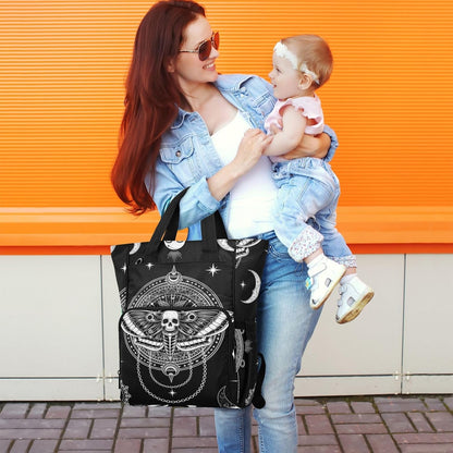 Leopard Light Gray Diaper Bag Backpack Insulated Pockets Organizer Bag Diaper Backpack for Boy Girl Unisex Baby Women Travel - Colors A