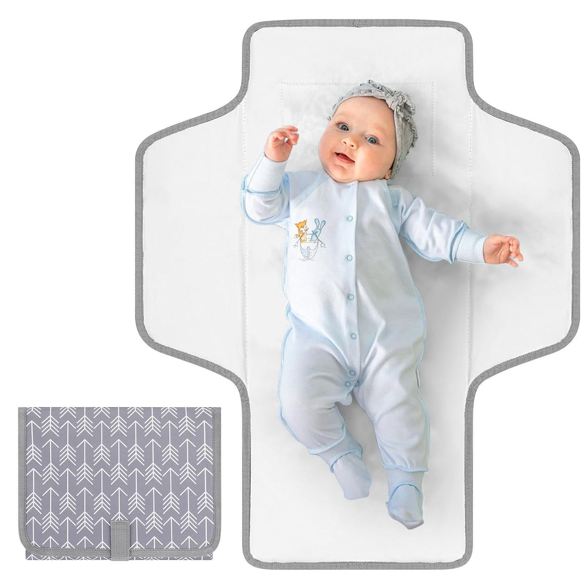 Portable Diaper Changing Pad, Waterproof Baby Changing Mat, Foldable Travel Diaper Changing Pads for Baby