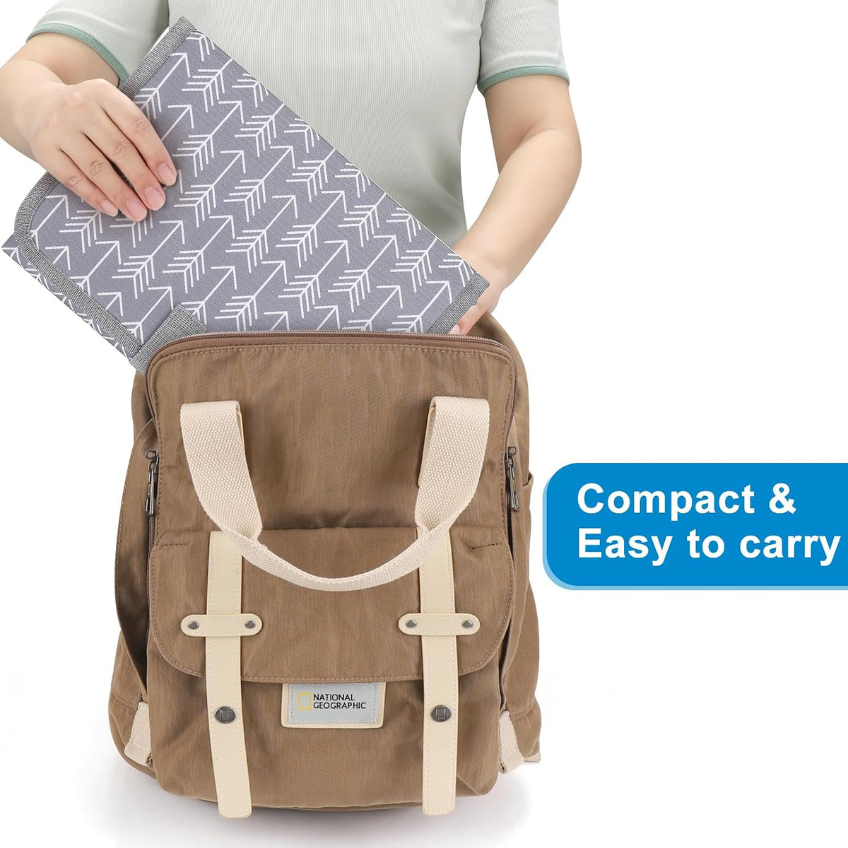 Portable Diaper Changing Pad, Waterproof Baby Changing Mat, Foldable Travel Diaper Changing Pads for Baby