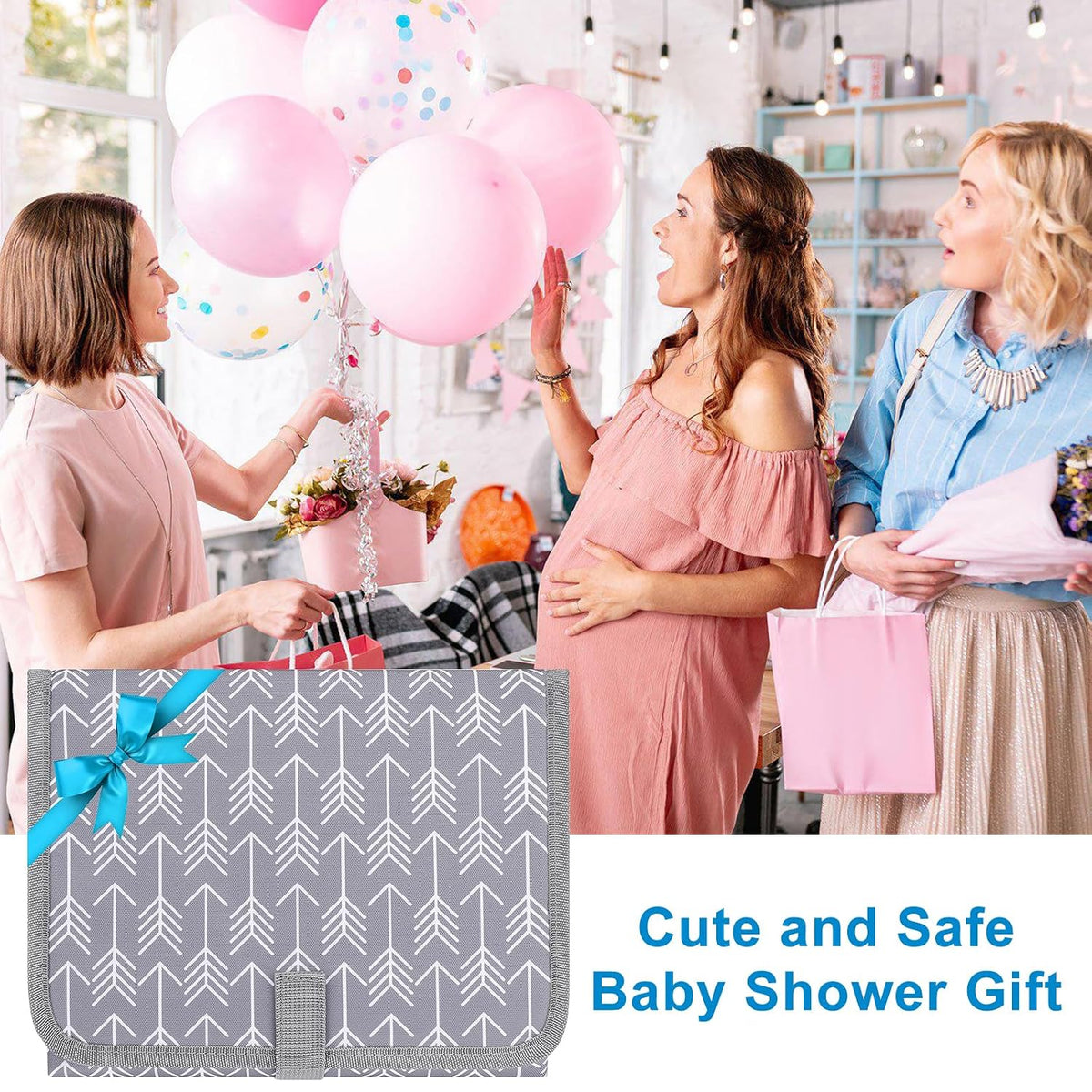 Portable Diaper Changing Pad, Waterproof Baby Changing Mat, Foldable Travel Diaper Changing Pads for Baby