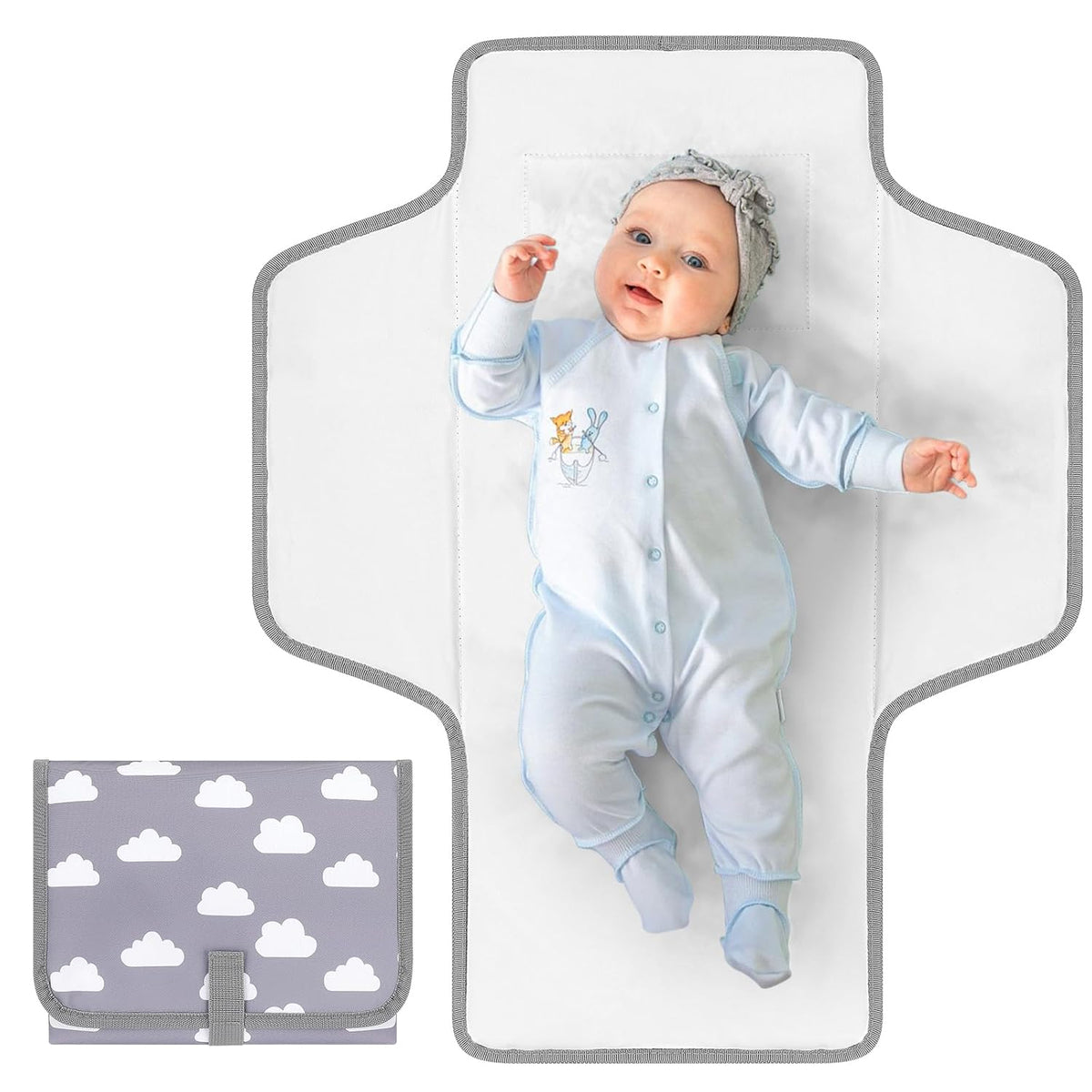 Portable Diaper Changing Pad, Waterproof Baby Changing Mat, Foldable Travel Diaper Changing Pads for Baby