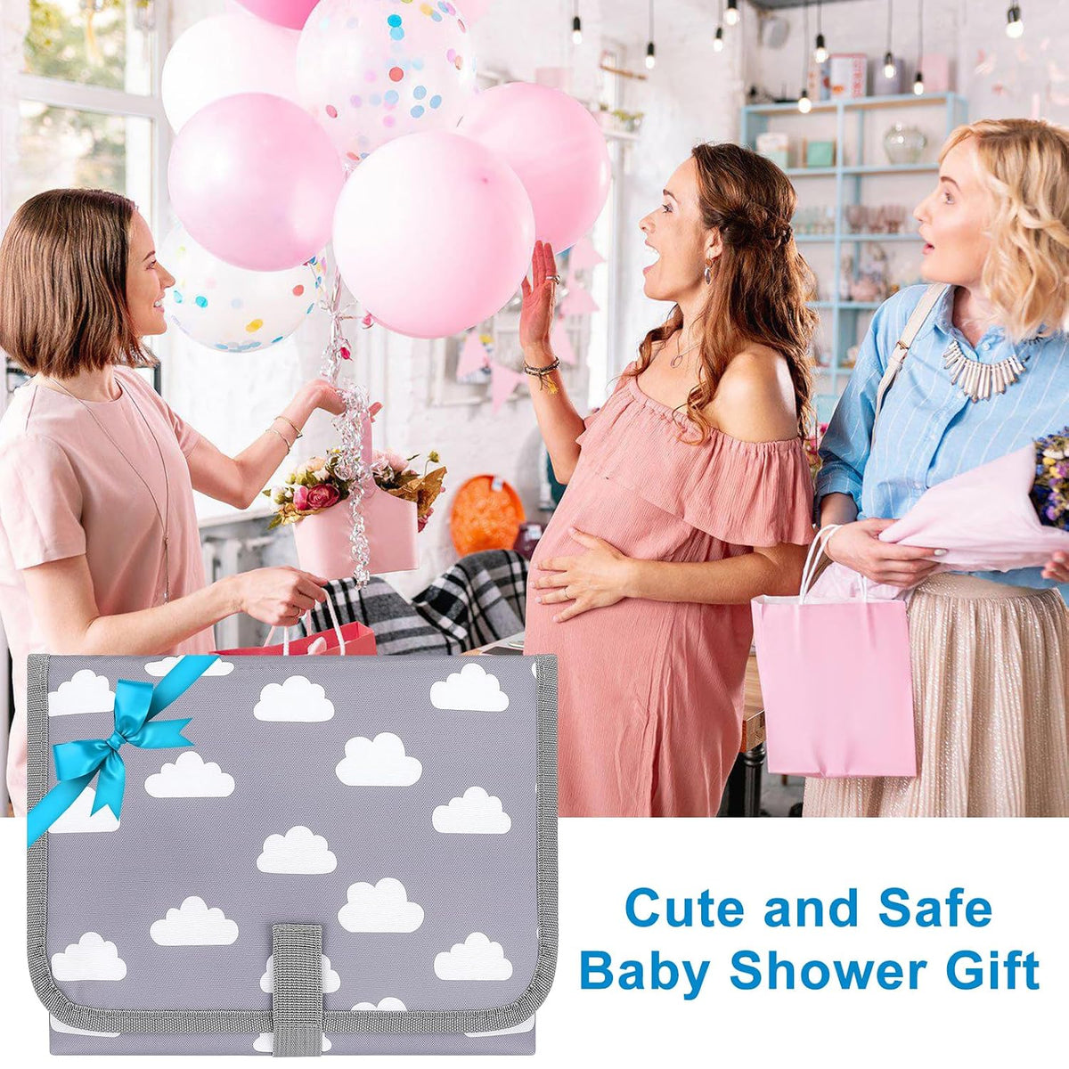 Portable Diaper Changing Pad, Waterproof Baby Changing Mat, Foldable Travel Diaper Changing Pads for Baby