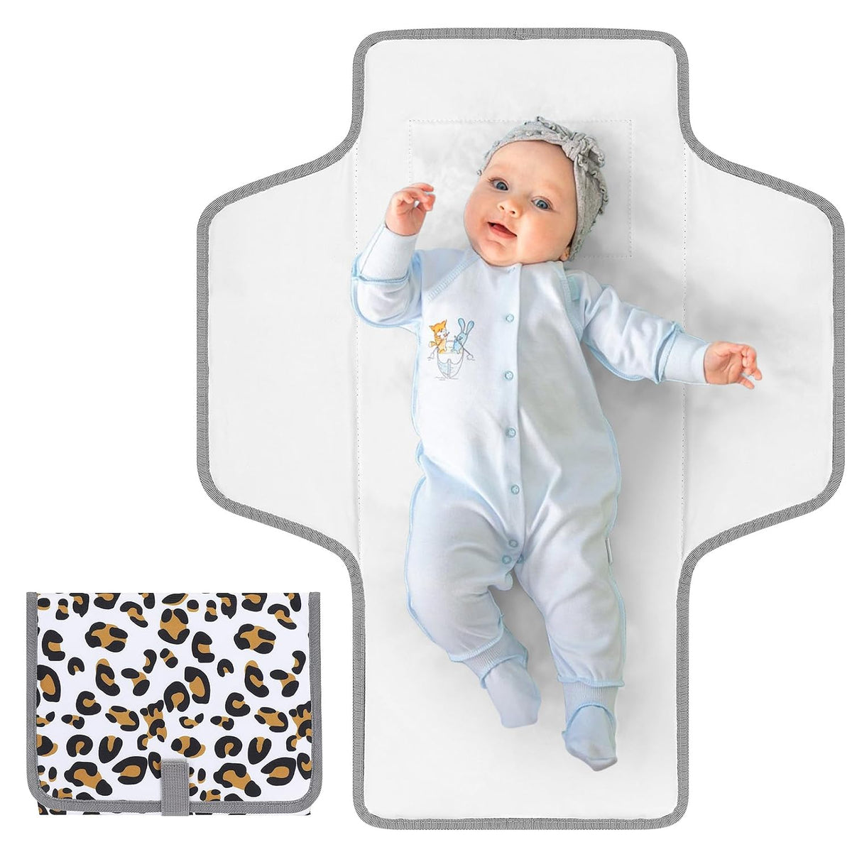 Portable Diaper Changing Pad, Waterproof Baby Changing Mat, Foldable Travel Diaper Changing Pads for Baby