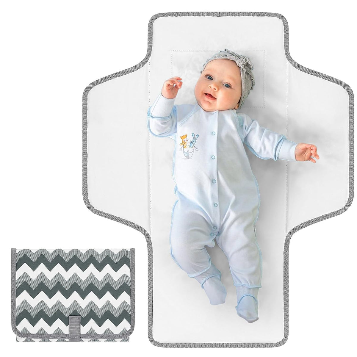Portable Diaper Changing Pad, Waterproof Baby Changing Mat, Foldable Travel Diaper Changing Pads for Baby
