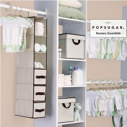 Nursery Storage 48 Piece Set - Easy Storage/Organization Solution - Keeps Bedroom, Nursery & Closet Clean, Infinity Pink
