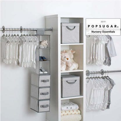 Nursery Storage 48 Piece Set - Easy Storage/Organization Solution - Keeps Bedroom, Nursery & Closet Clean, Infinity Pink