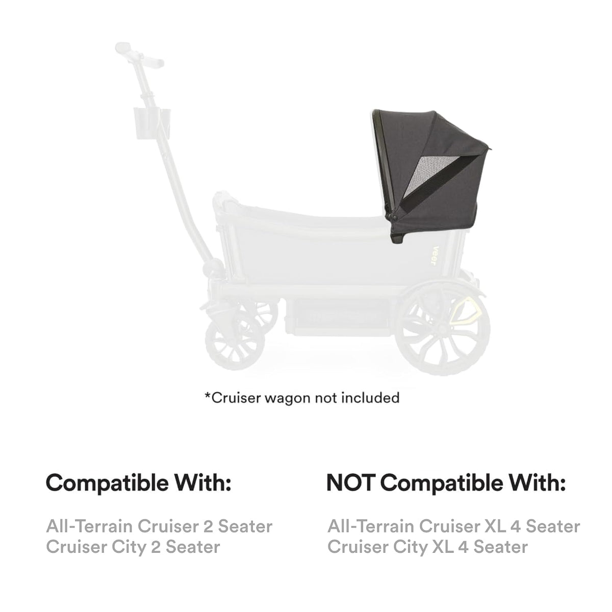 Retractable Canopy. ONLY for Cruiser (2 Seater Models). NOT Compatible with Cruiser XL 4 Seater Models.