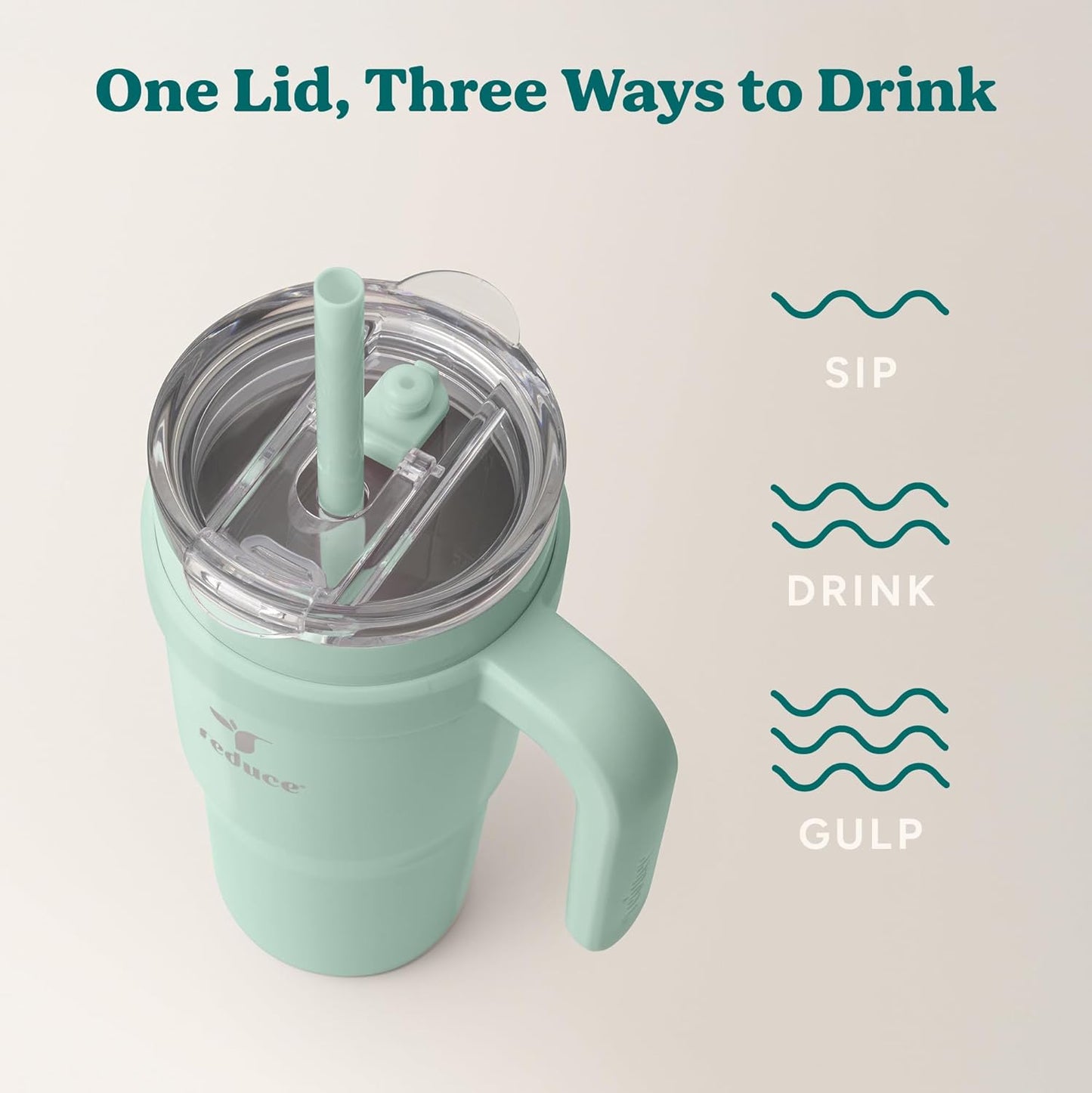 24 oz Stainless Steel Tumbler with Handle - Dual-Wall Vacuum Insulated Travel Mug, Sweat-Proof Lid & Reusable Straw - Keeps Drinks Cold for 24 Hrs, Fits Cupholders, Dishwasher Safe-Pink Cotton
