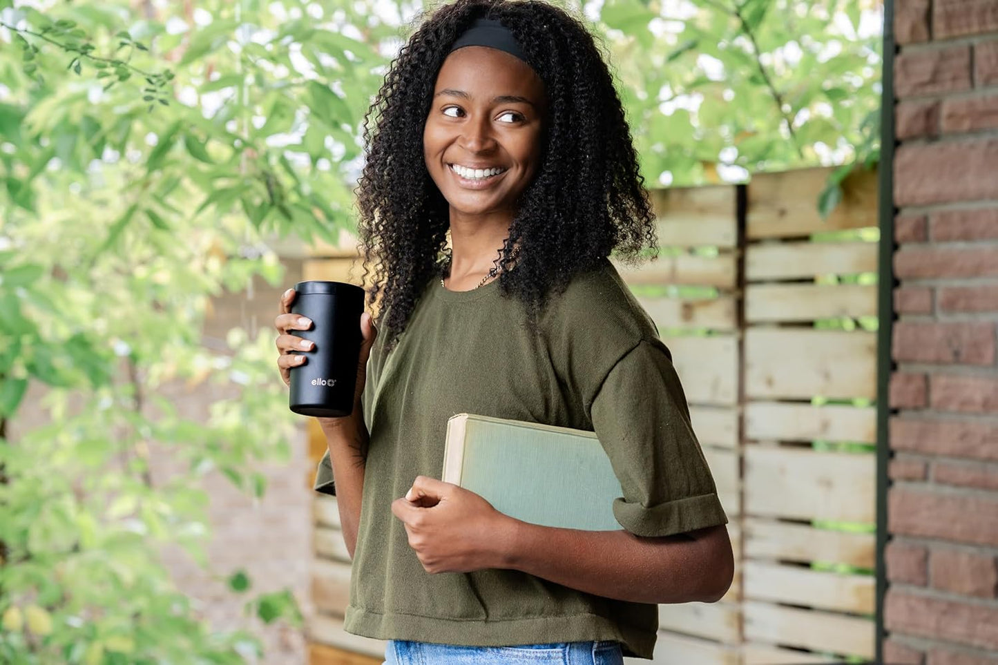Jones 11oz Insulated Stainless Steel Leakproof Travel Mug, Black | Leakproof coffee cup keeps drinks hot for 3 hours. BPA-free, single-serve size, great for hot drinks, tea, and the office.