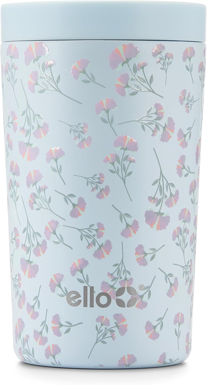 Jones 11oz Insulated Stainless Steel Leakproof Travel Mug, Black | Leakproof coffee cup keeps drinks hot for 3 hours. BPA-free, single-serve size, great for hot drinks, tea, and the office.