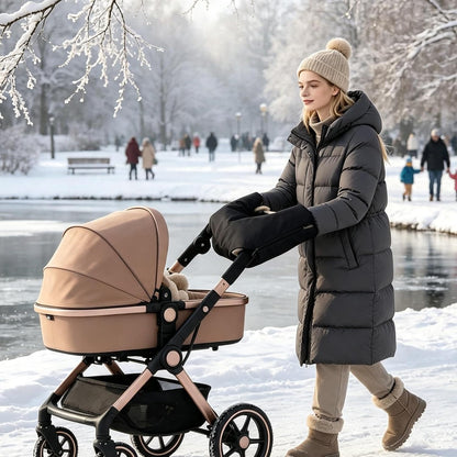 Portable Stroller Hand, Muff Universal Waterproof, Windproof Warm Fleece