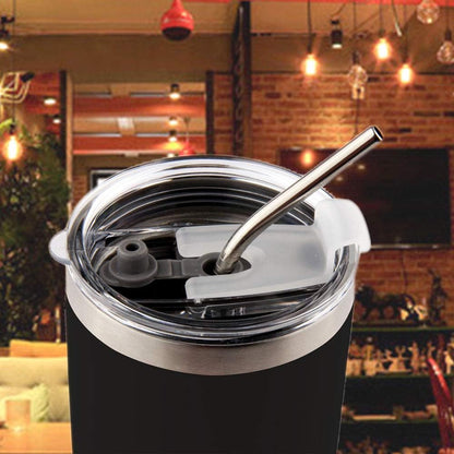 20oz Tumbler Stainless Steel with Lid Insulated Double Wall Coffee Travel Mug Durable Power Coated Thermal Cup Dishwasher Safty Sliver