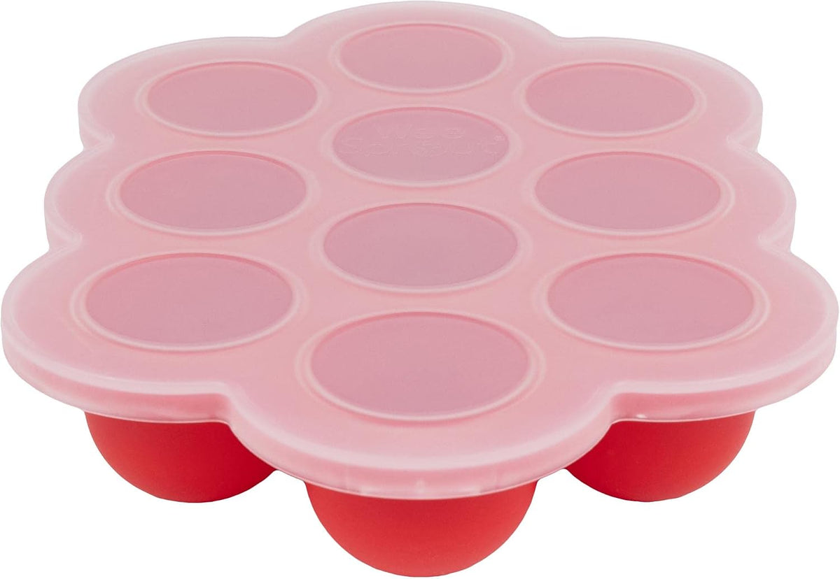 Baby Meal Prep Bundle - Glass Baby Food Storage Jars Containers with Plastic Lids & Silicone Freezer Tray - Microwave, Freezer & Dishwasher Safe - for Baby Food & Breast Milk