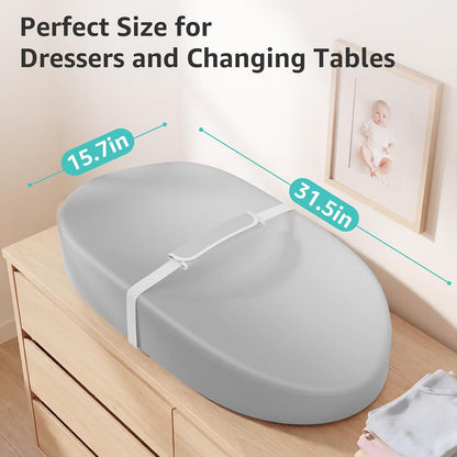 Wipeable Changing Pad for Dresser Waterproof Leather Baby Diaper Changing Pads Washable Nursery Change Mat Beige
