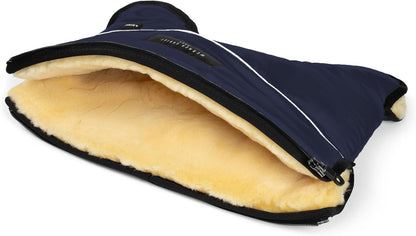 Baby Stroller muff Made of Sheepskin - MOFFY Luxe is The Ideal Hand Warmer for Buggies Made of Medical Fur, Easy to use