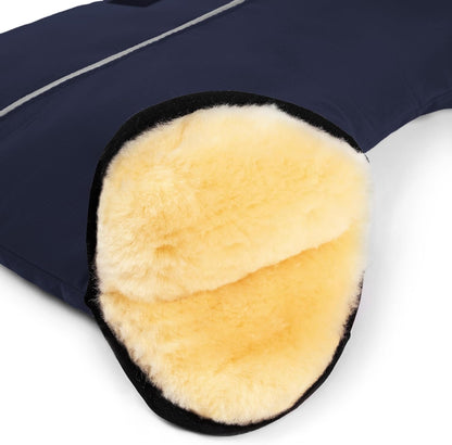 Baby Stroller muff Made of Sheepskin - MOFFY Luxe is The Ideal Hand Warmer for Buggies Made of Medical Fur, Easy to use