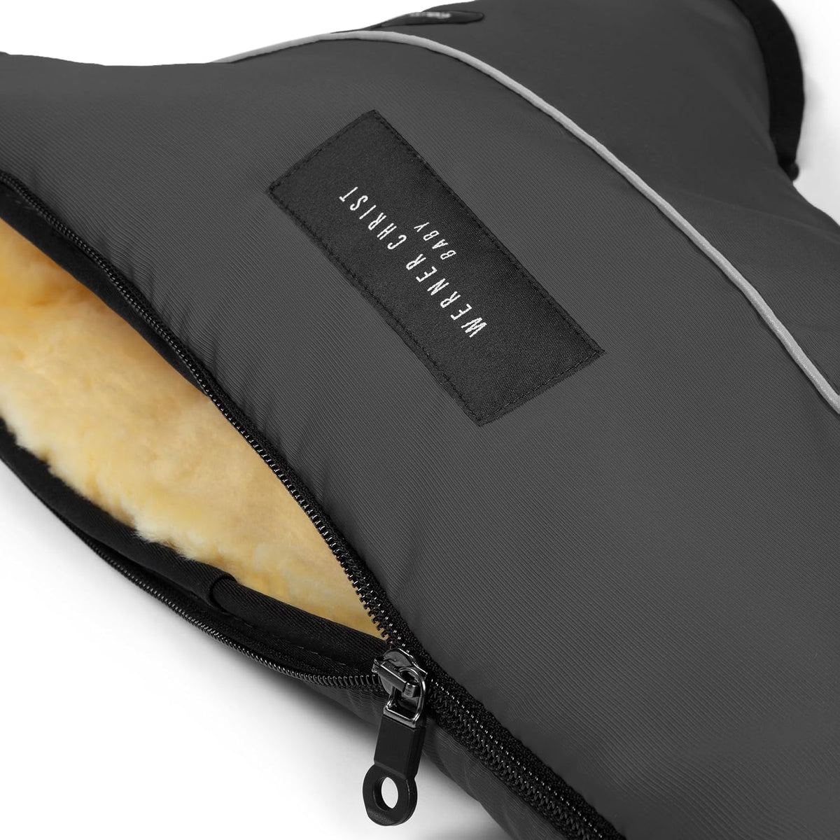 Baby Stroller muff Made of Sheepskin - MOFFY Luxe is The Ideal Hand Warmer for Buggies Made of Medical Fur, Easy to use