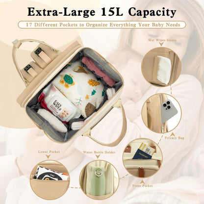 Large Diaper Bag Backpack