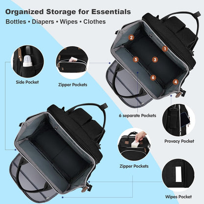 Large Diaper Bag Backpack