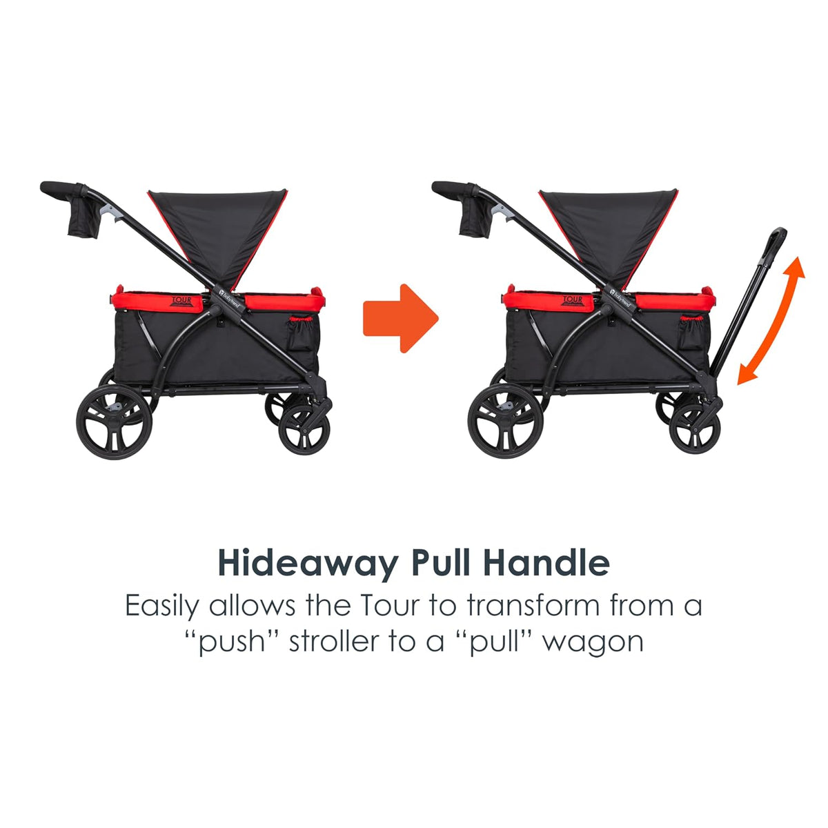 Expedition 2-in-1 Push/Pull Wagon with Canopy, Liberty Midnight - Colors A