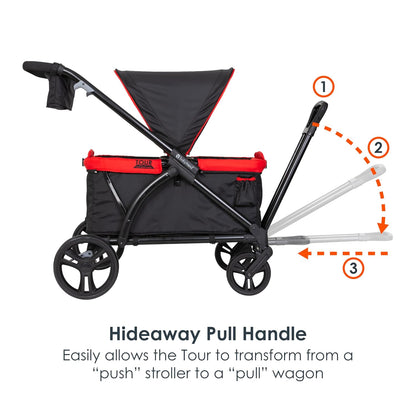 Expedition 2-in-1 Push/Pull Wagon with Canopy, Liberty Midnight - Colors A