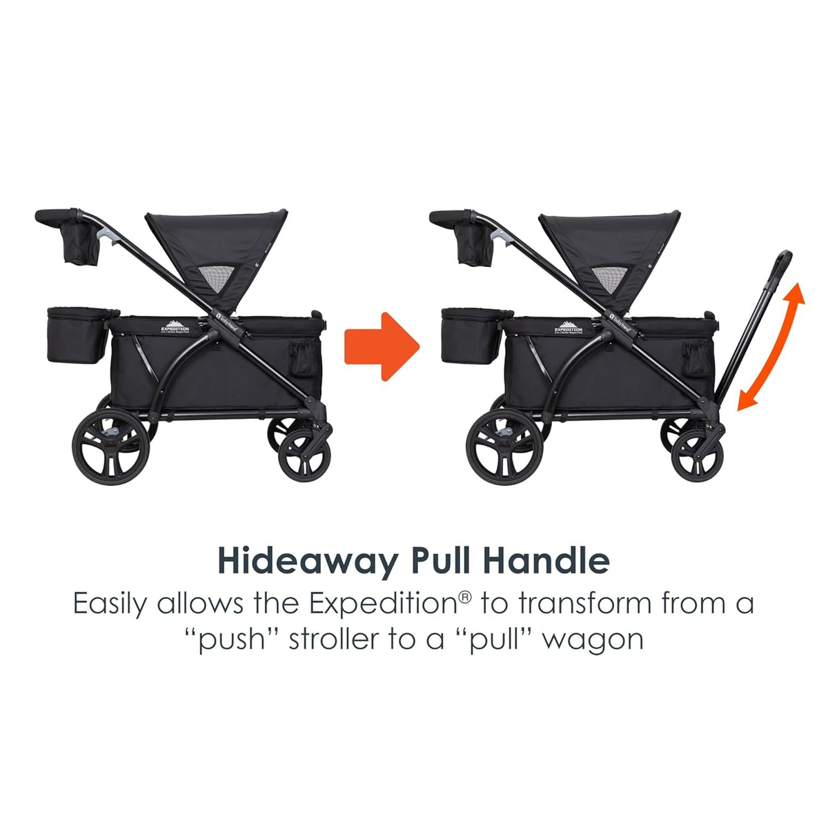 Expedition 2-in-1 Push/Pull Wagon with Canopy, Liberty Midnight - Colors A
