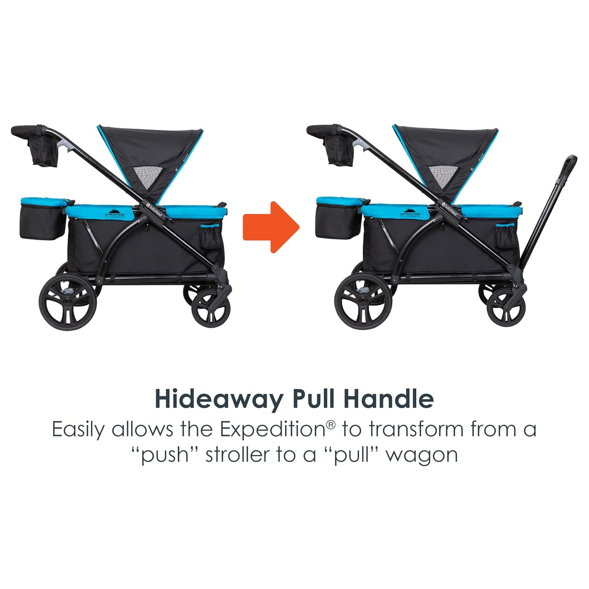 Expedition 2-in-1 Push/Pull Wagon with Canopy, Liberty Midnight - Colors A