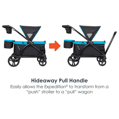 Expedition 2-in-1 Push/Pull Wagon with Canopy, Liberty Midnight - Colors A