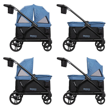 Expedition 2-in-1 Push/Pull Wagon with Canopy, Liberty Midnight - Colors A