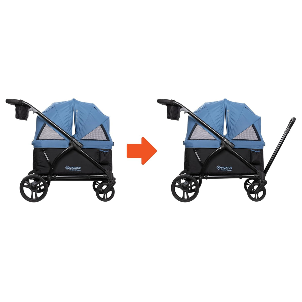 Expedition 2-in-1 Push/Pull Wagon with Canopy, Liberty Midnight - Colors A