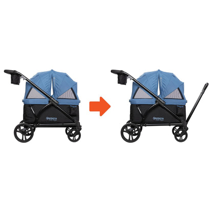 Expedition 2-in-1 Push/Pull Wagon with Canopy, Liberty Midnight - Colors A