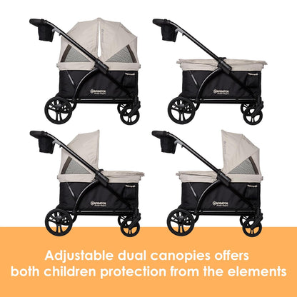 Expedition 2-in-1 Push/Pull Wagon with Canopy, Liberty Midnight - Colors A